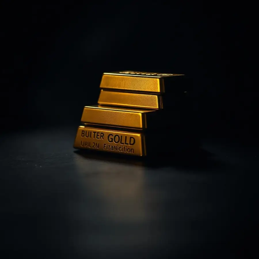 Gold bullion stack
